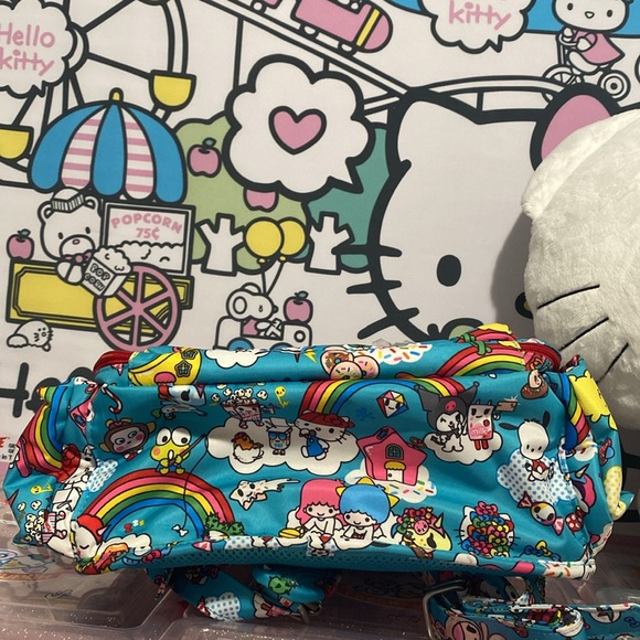 NWT Tokidoki Hello Kitty Sanrio JUJUBE Rainbow Dreams be right back backpack - Picture 6 of 8